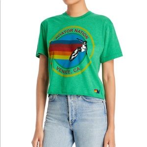 Aviator Nation Green T Shirt